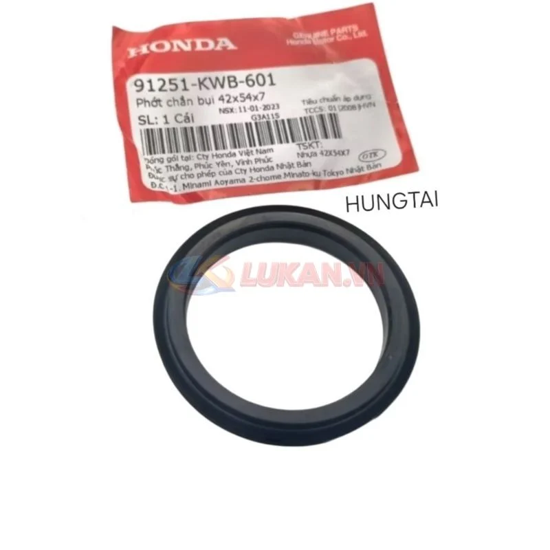 Cao su, phốt chắn bụi má phanh WAVE S110, RSX, BLADE, A110... zin 42x54x7 91251-KWB-601 - Ảnh 3