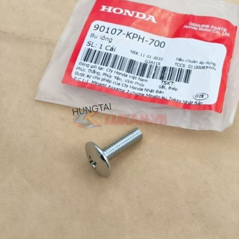 Ốc vít bắt nhựa dàn áo WAVE A, RS, S100, RSX, FUTURE 125... zin 90107-KPH-700 - Ảnh 2