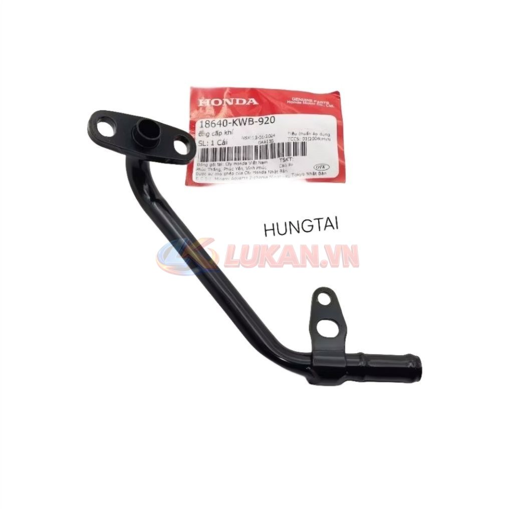 Ống co hơi, dẫn khí thải đầu quylat WAVE S110, RSX, RS... zin Honda 18640-KWB-920 - Ảnh 3