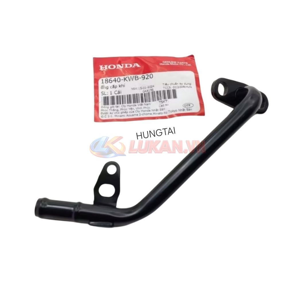 Ống co hơi, dẫn khí thải đầu quylat WAVE S110, RSX, RS... zin Honda 18640-KWB-920 - Ảnh 4