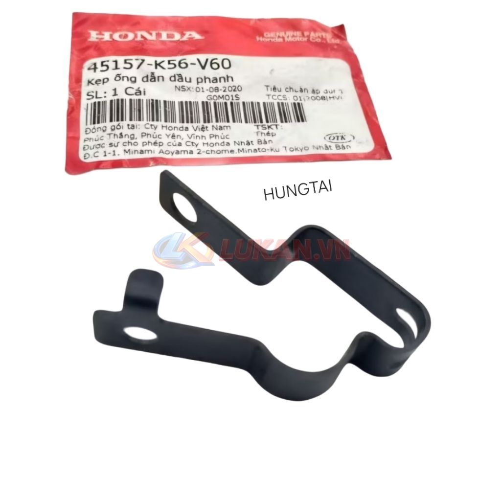Pass kẹp ống dây dầu phanh xe WINNER 150 zin Honda 45157-K56-V60