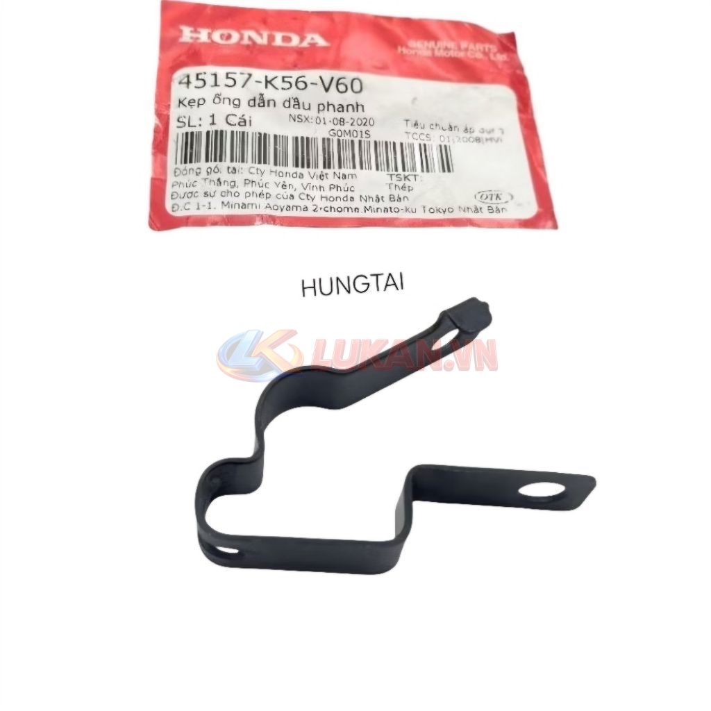 Pass kẹp ống dây dầu phanh xe WINNER 150 zin Honda 45157-K56-V60 - Ảnh 3