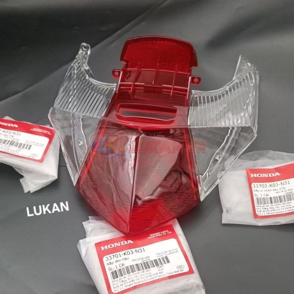 Bộ nắp chụp lái, võ đèn hậu, xi nhan WAVE RSX 2014-2026... zin 33752-K03-N31, 33701-K03-N31, 33702-K03-N31