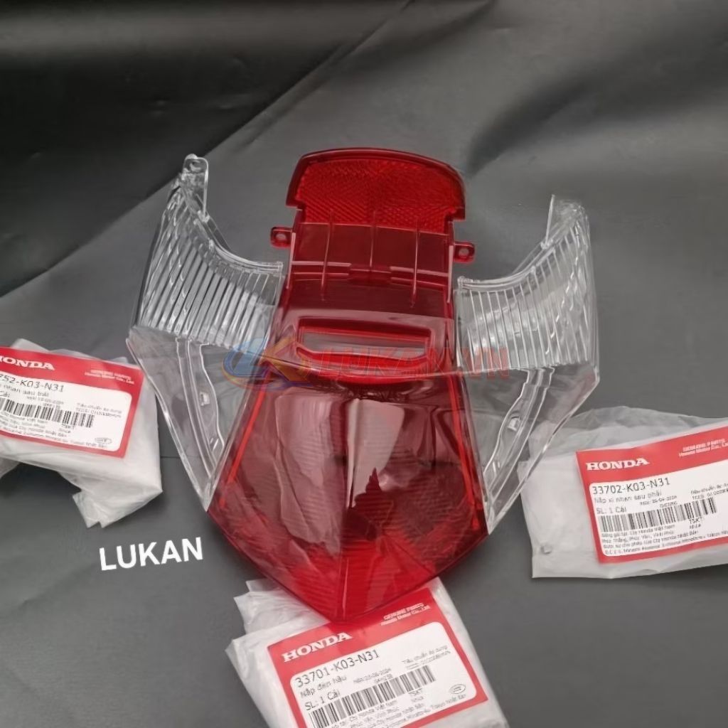 Bộ nắp chụp lái, võ đèn hậu, xi nhan WAVE RSX 2014-2026... zin 33752-K03-N31, 33701-K03-N31, 33702-K03-N31 - Ảnh 2