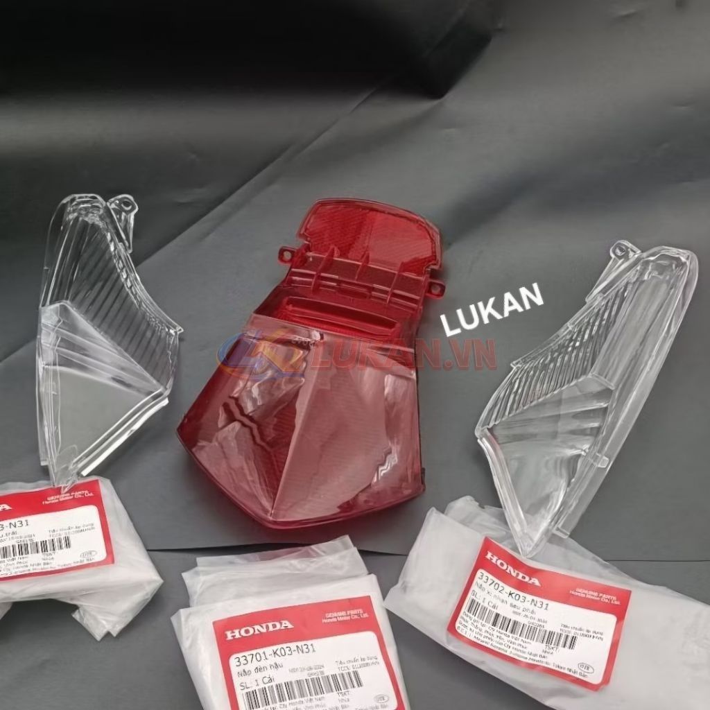 Bộ nắp chụp lái, võ đèn hậu, xi nhan WAVE RSX 2014-2026... zin 33752-K03-N31, 33701-K03-N31, 33702-K03-N31 - Ảnh 3