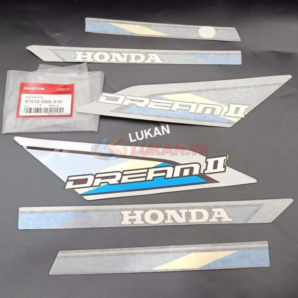 Bộ tem xe DREAM Thái Xanh zin chính hãng Honda - Ảnh 4