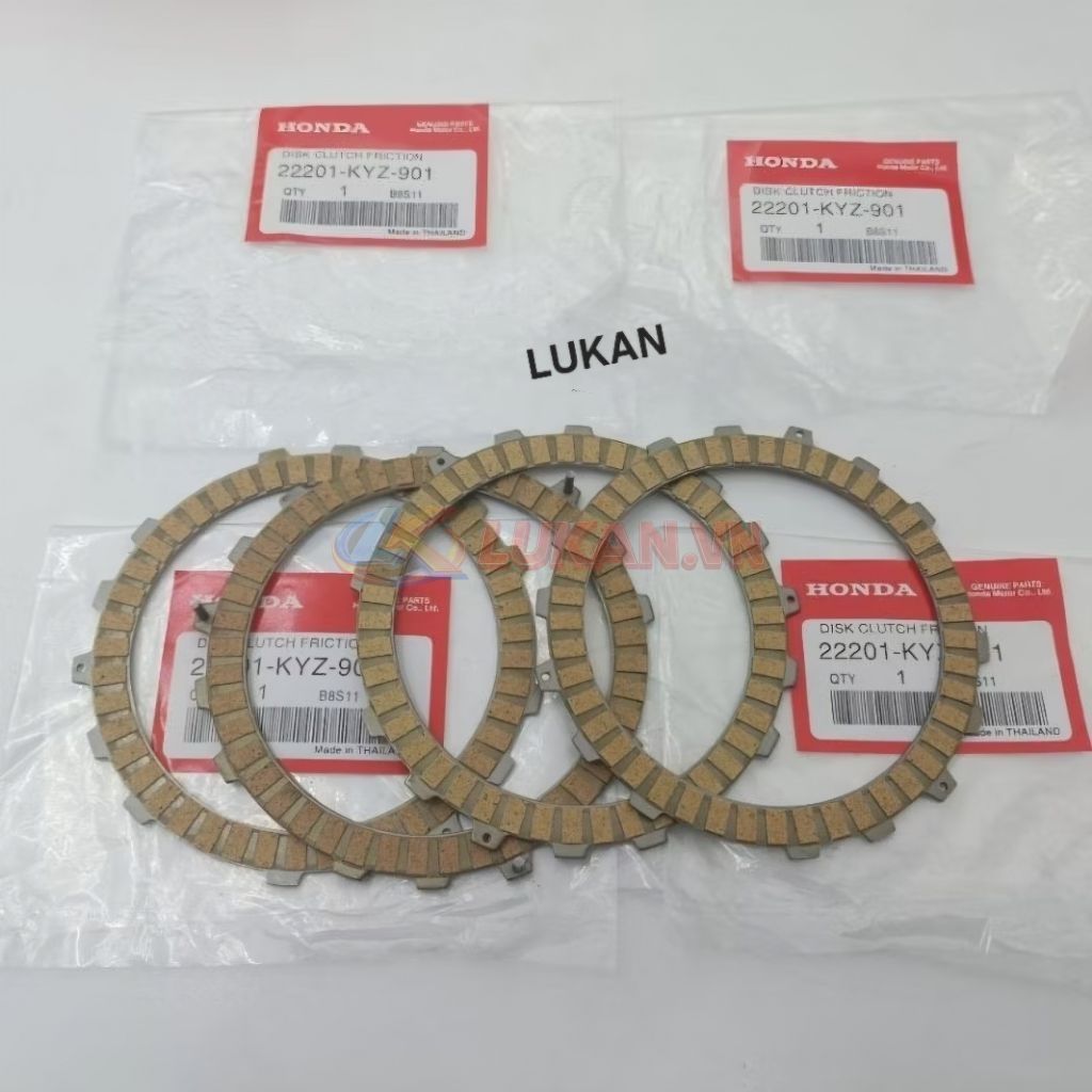 Bộ 4 lá bố nồi côn, ly hợp xe FUTURE MẬP, LED, WAVE 125... zin Honda 22201-KYZ-901 - Ảnh 4