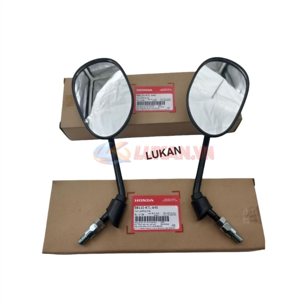 Cặp kính, gương chiếu hậu xe WAVE A, RS, S100, RSX... zin 87120-KTL-640, 88110-KTL-640 - Ảnh 2