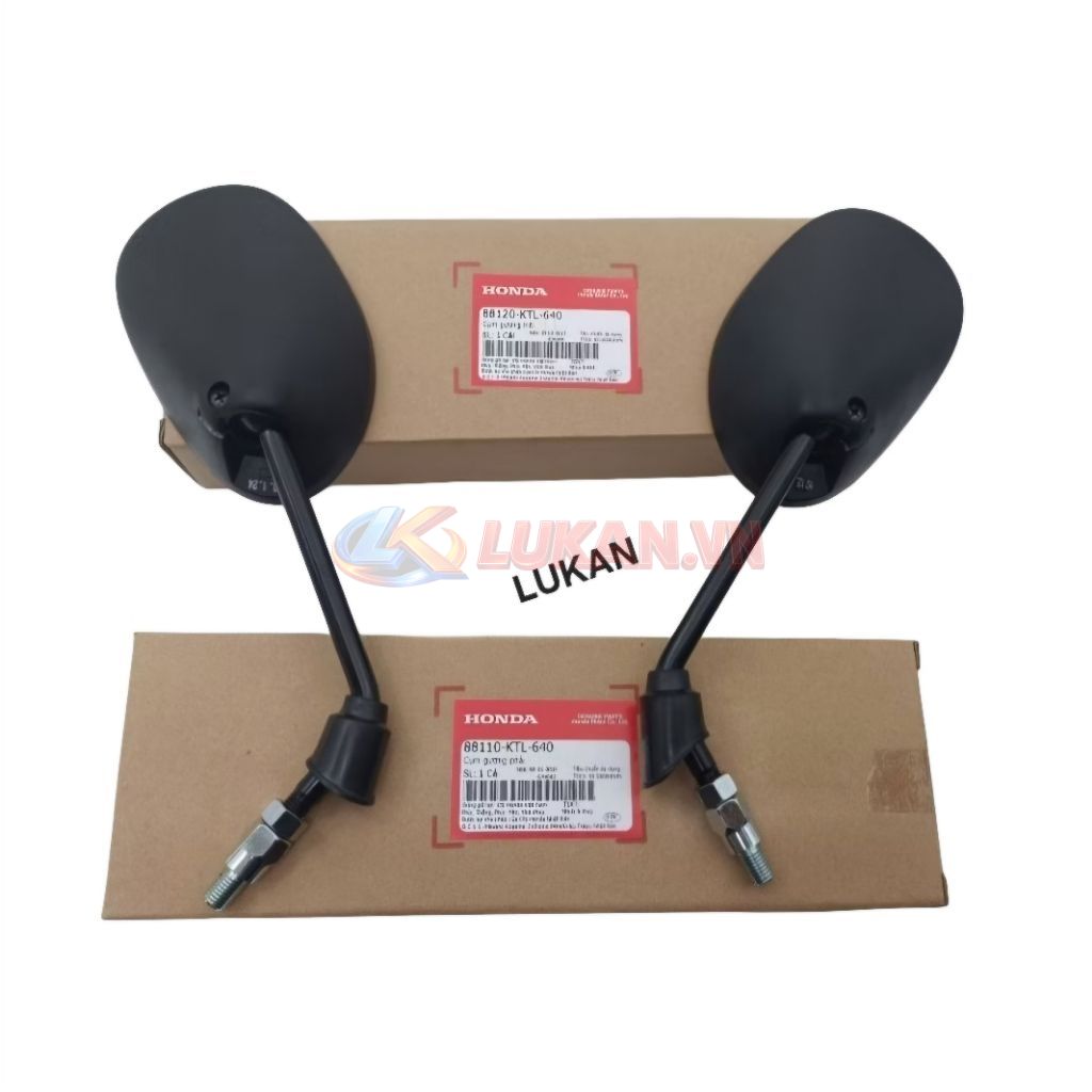 Cặp kính, gương chiếu hậu xe WAVE A, RS, S100, RSX... zin 87120-KTL-640, 88110-KTL-640 - Ảnh 3