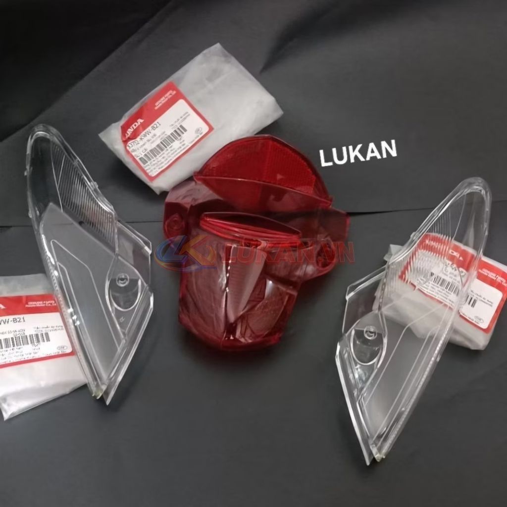 Bộ nắp chụp lái, võ đèn hậu, xi nhan WAVE S110, RS, RSX... zin 33702-KWW-B21, 33701-KWW-B21, 33752-KWW-B21 - Ảnh 3