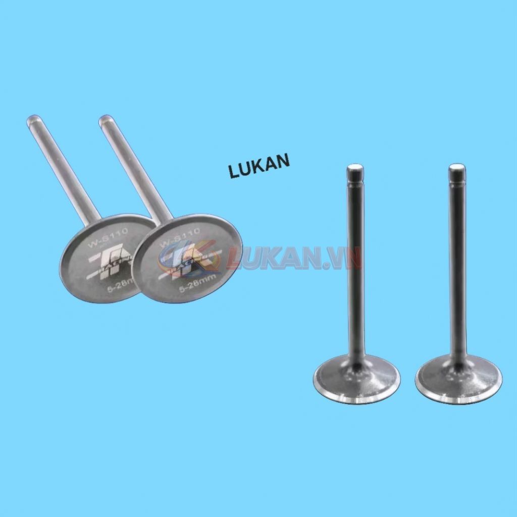 Cây xupap độ đầu quylat WAVE S110, RSX, BLADE, ALPHA 110... đủ size - Ảnh 4