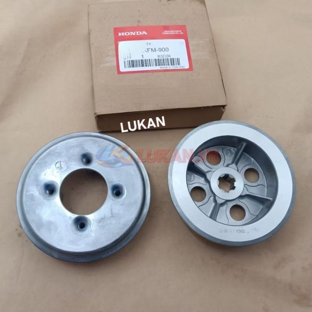 Cặp mặt đế nhôm nồi côn, ly hợp DREAM, WAVE, FUTURE... zin Honda 22121-KFM-900, 22350-115-020 - Ảnh 3