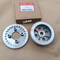 Cặp mặt đế nhôm nồi côn, ly hợp DREAM, WAVE, FUTURE... zin Honda 22121-KFM-900, 22350-115-020