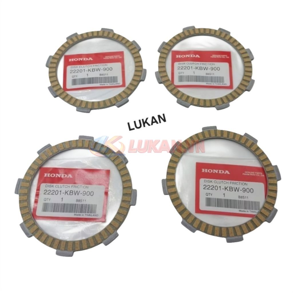 Bộ 4 lá bố nồi côn, ly hợp xe DREAM, WAVE, FUTURE... zin Honda Thái 22201-KBW-900 - Ảnh 3
