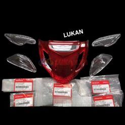Bộ nắp chụp lái võ đèn hậu, xi nhan trắng WAVE A, RS, S100...  zin Honda