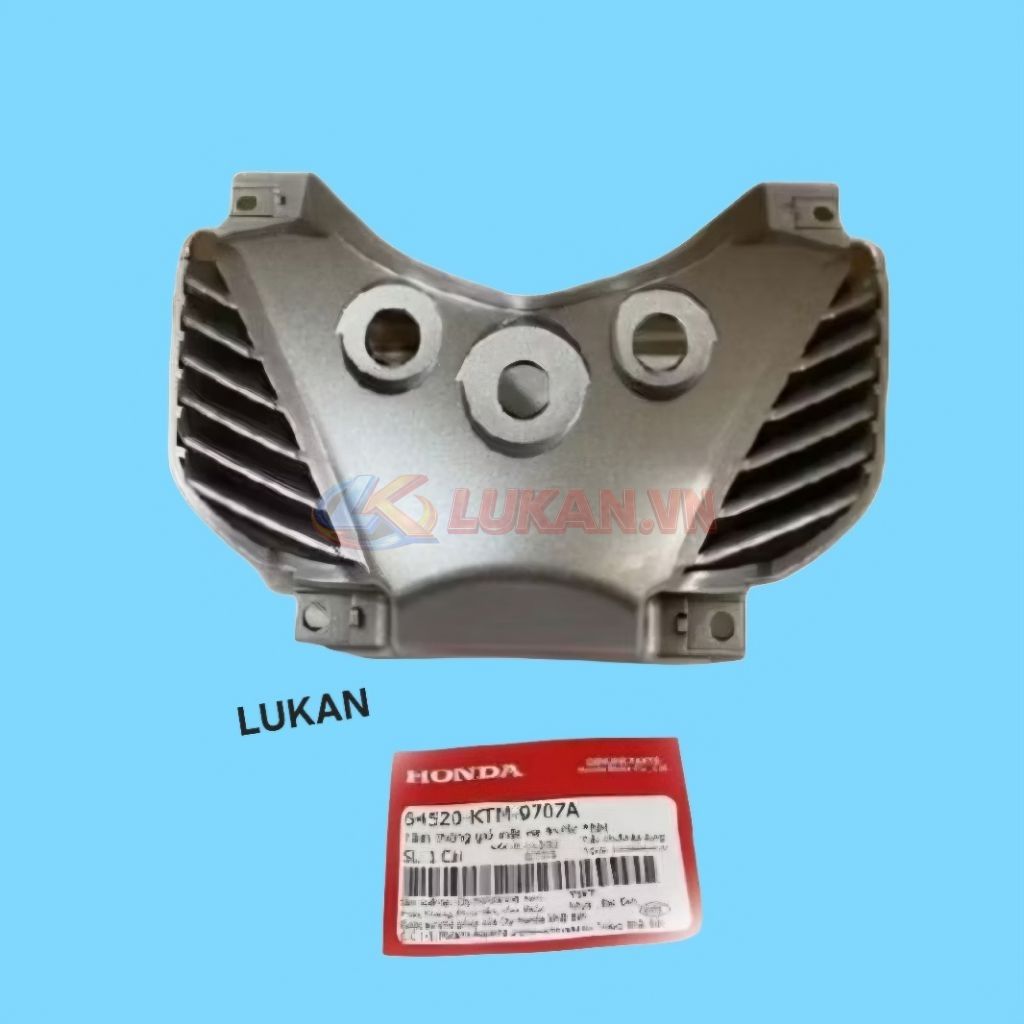 Tấm nhựa thông gió bạc, mặt nạ trước xe FUTURE NEO 125 zin 64520-KTM-970ZA - Ảnh 2
