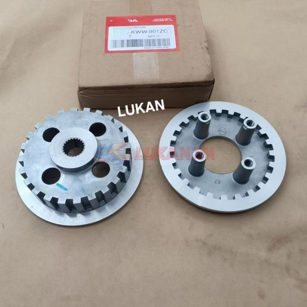 Cặp mặt đế nhôm nồi côn, ly hợp WAVE S110, RSX, BLADE, A110... zin - Ảnh 2