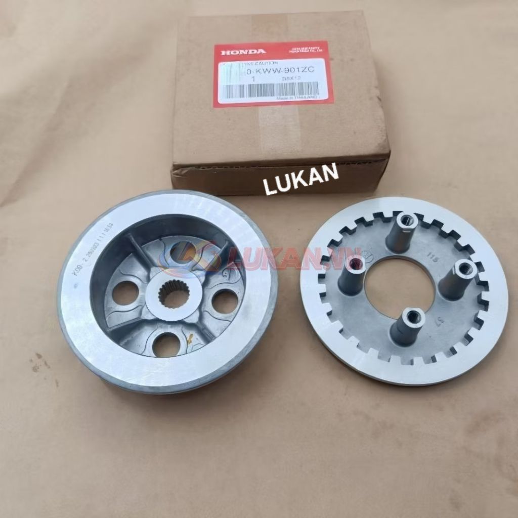 Cặp mặt đế nhôm nồi côn, ly hợp WAVE S110, RSX, BLADE, A110... zin - Ảnh 3
