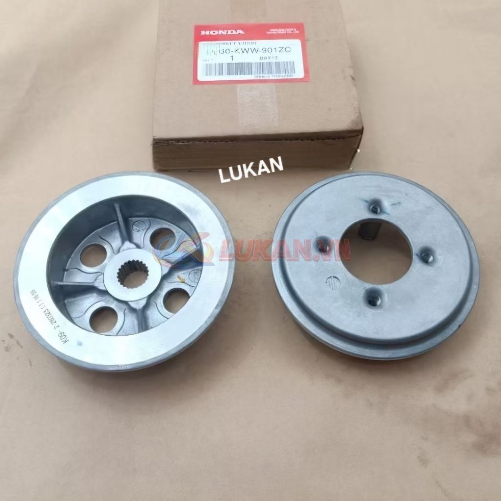 Cặp mặt đế nhôm nồi côn, ly hợp WAVE S110, RSX, BLADE, A110... zin