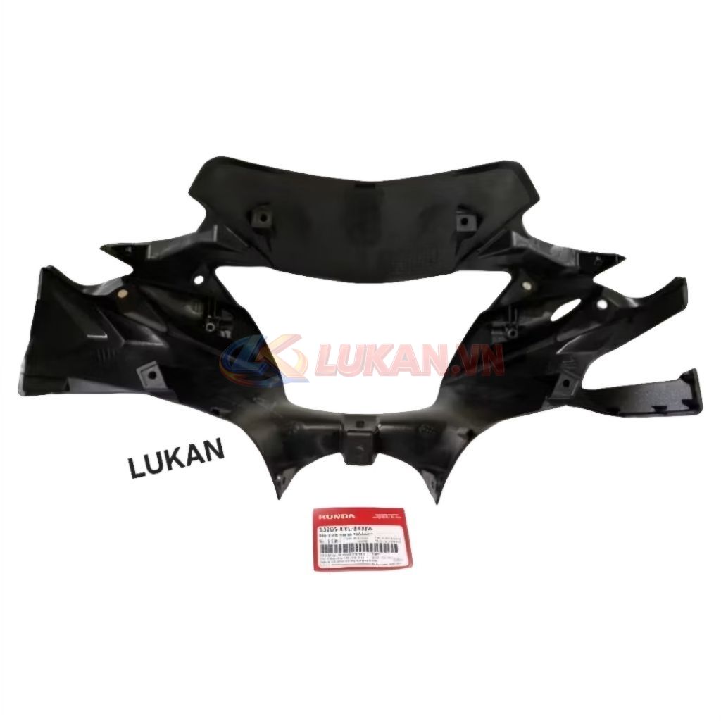 Nhựa ốp đầu đèn trước, chắn gió FUTURE X 125 Đen zin Honda - Ảnh 4
