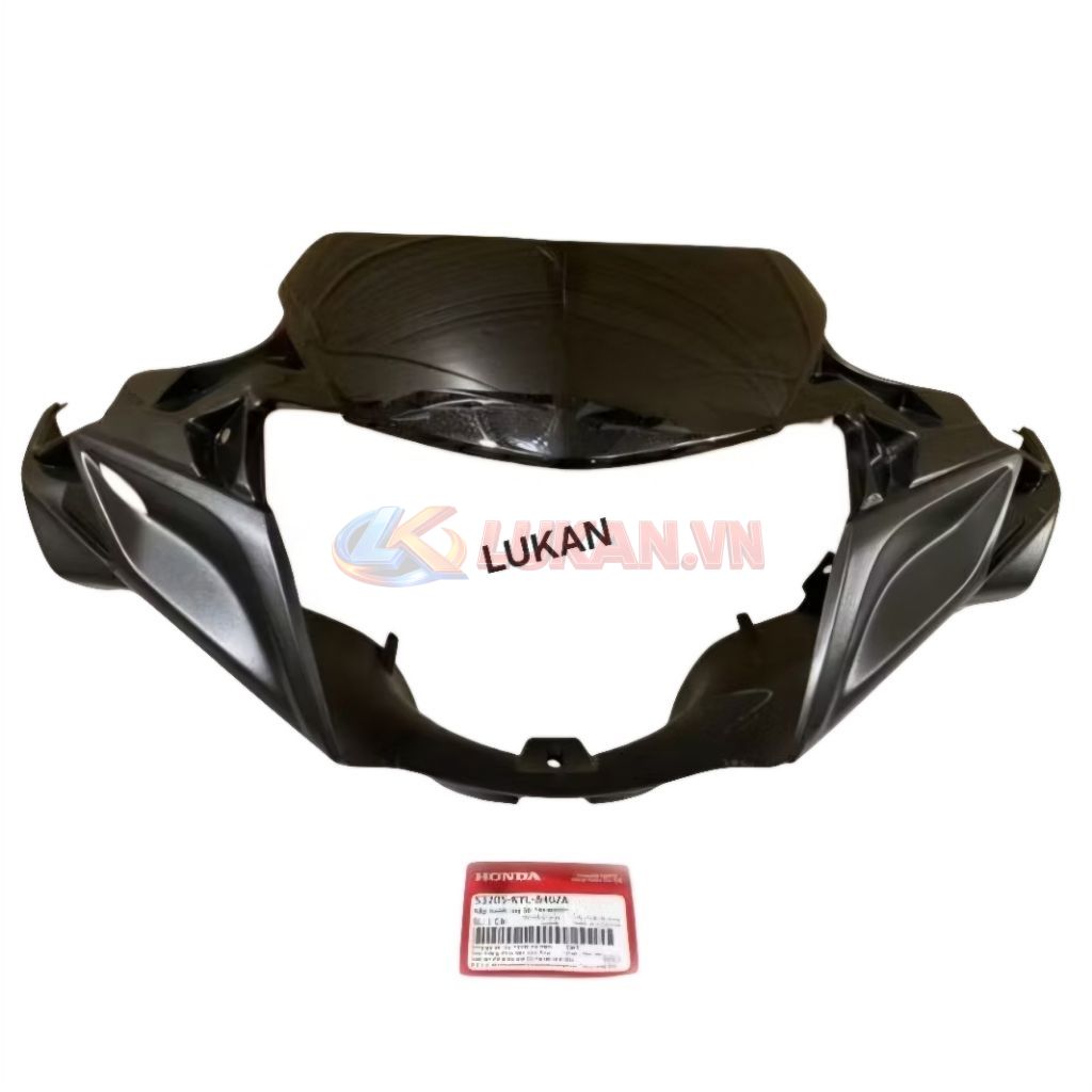 Nhựa ốp đầu đèn trước, chắn gió FUTURE X 125 Đen zin Honda
