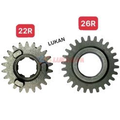 Cặp nhông số 3, bánh răng số đấu xe DREAM, WAVE.... 22, 26T
