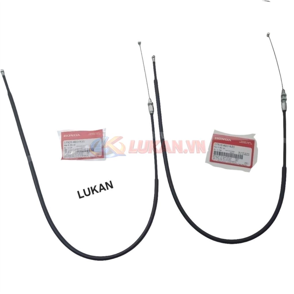 Bộ dây ga xe WAVE RSX 110 Fi zin chính hãng 17910-K03-N31, 17920-K03-31 - Ảnh 2