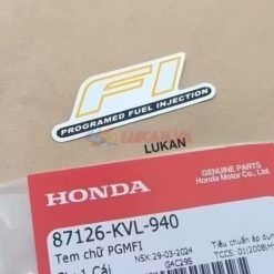 Tem chữ Fi xi bạc, mặt nạ xe FUTURE NEO, X 125 zin Honda 87126-KVL-940