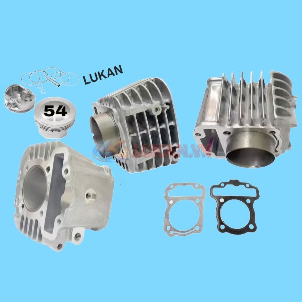 Lòng hơi xi lanh xe WAVE RSX Fi 54mm luôn piston bạc ron - Ảnh 3