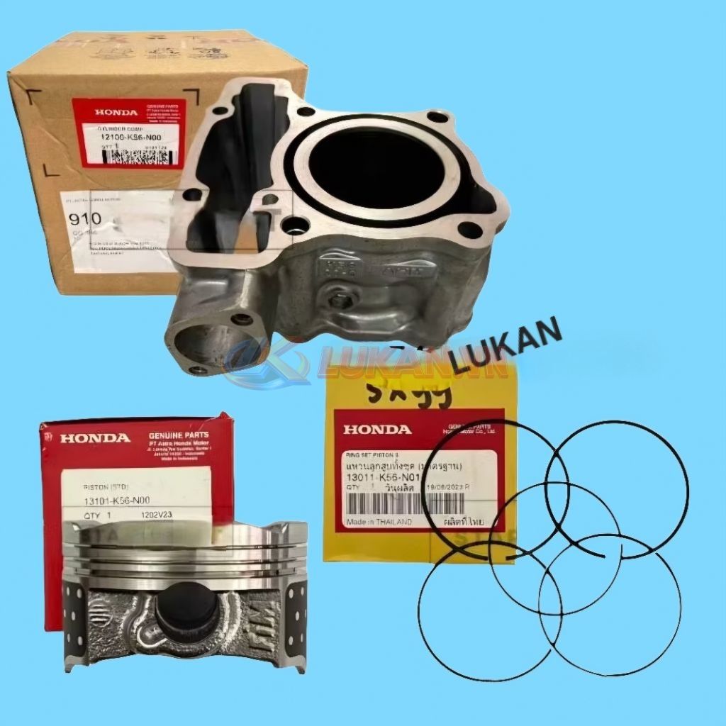 Bộ lòng, nòng hơi xi lanh xe WINNER, SONIC 150... luôn piston bạc zin Honda
