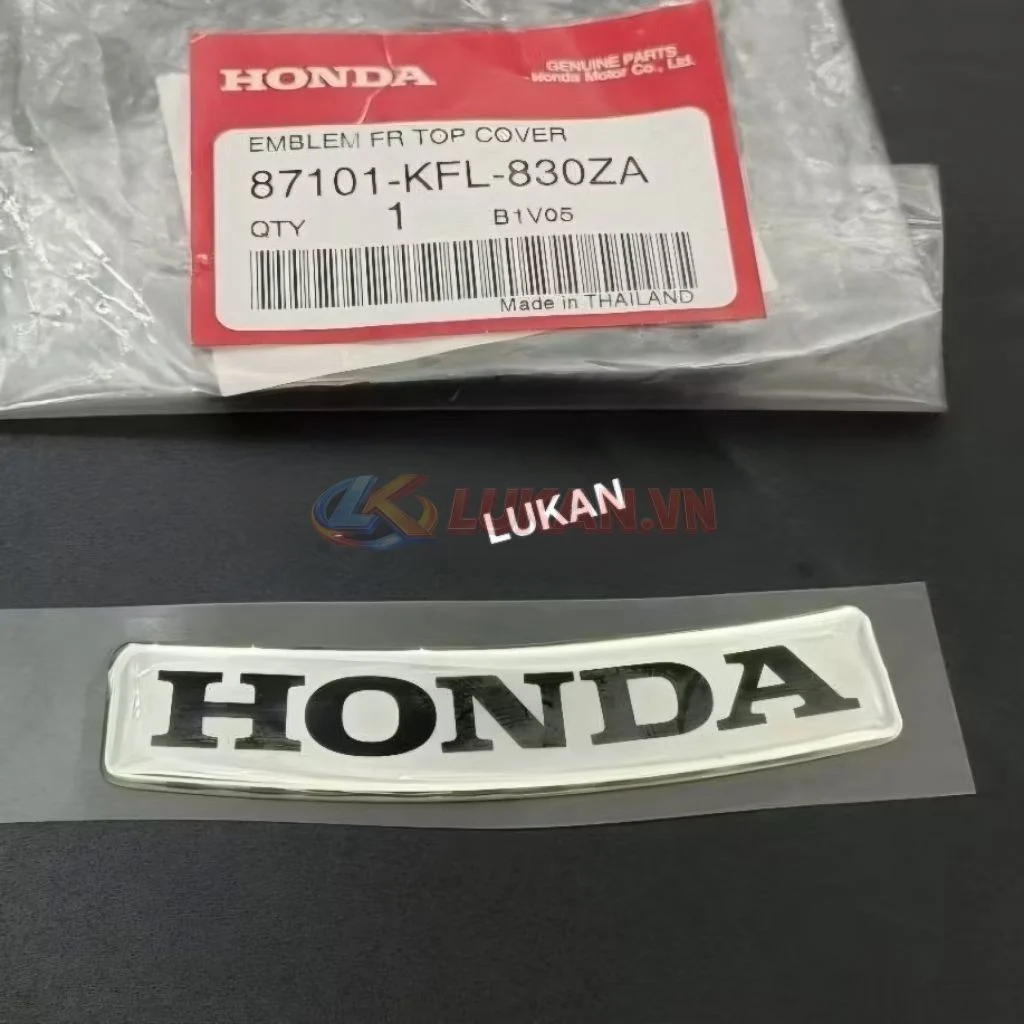 Tem Honda dán nhựa mặt nạ trước xe FUTURE 1 đời đầu zin 87101-KFL-830ZA - Ảnh 3