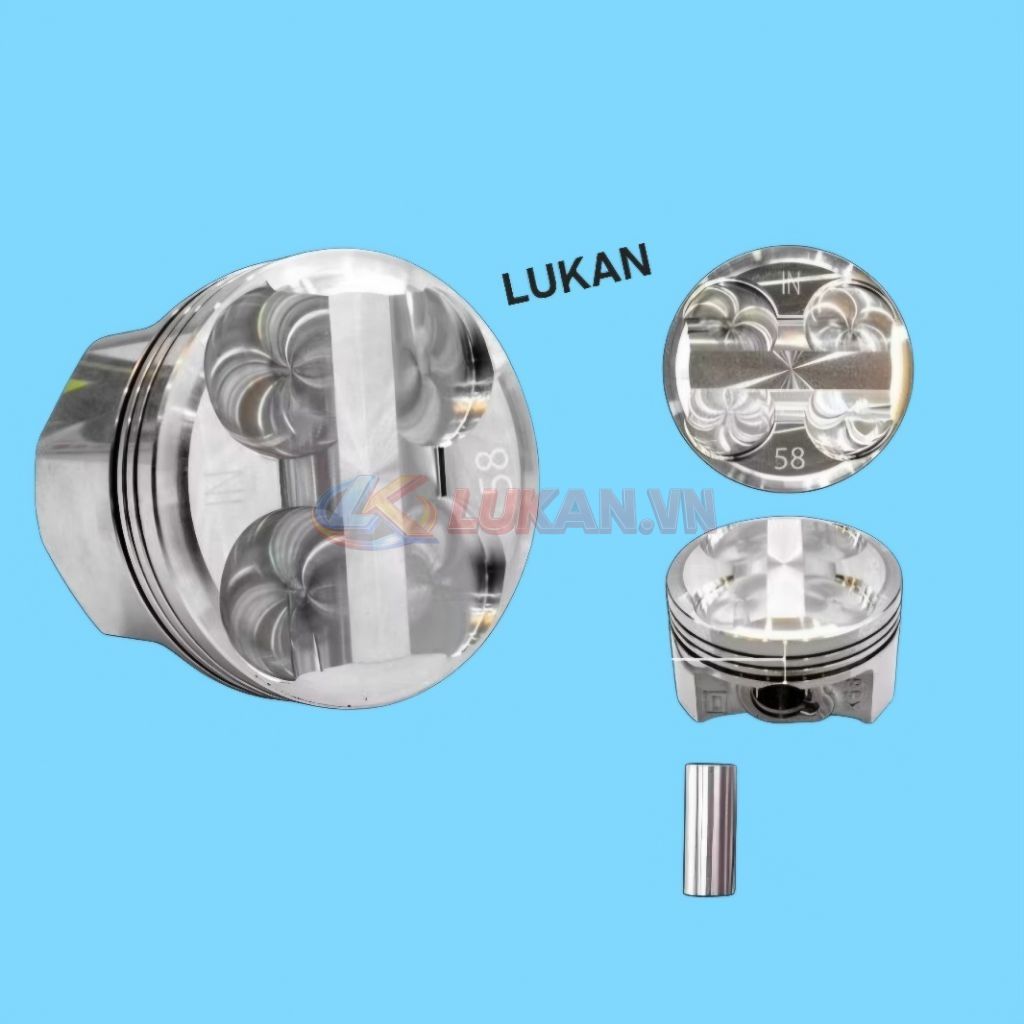 Trái piston 58mm xe WINNER, SONIC 150.... luôn bạc ắc, móc - Ảnh 2