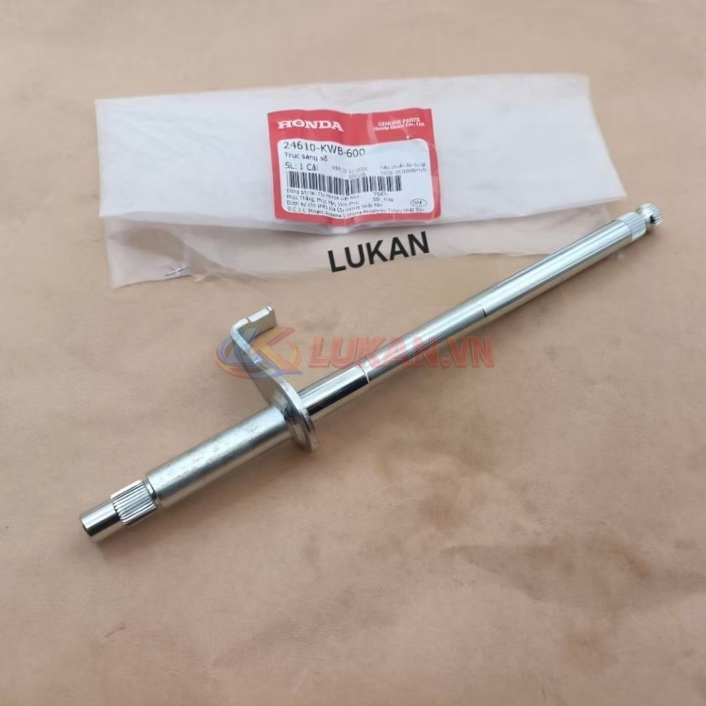 Trục, cốt cần sang số xe WAVE S110, RSX, BLADE, A110... zin 24610-KWB-600 - Ảnh 3