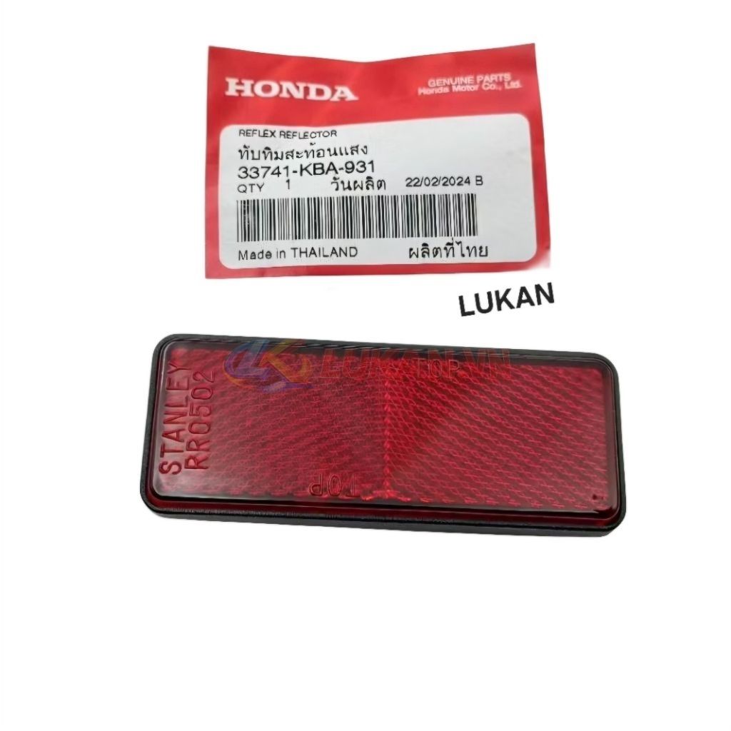 Tấm phản quang đuôi biển số xe FUTURE 1 đời đầu zin Honda 33741-KBA-931 - Ảnh 3