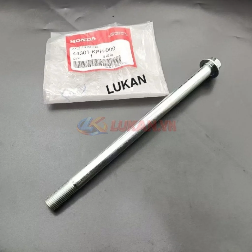 Trục cốt đùm bánh trước xe FUTURE 2, NEO, X 125....zin Honda 44301-KPH-900