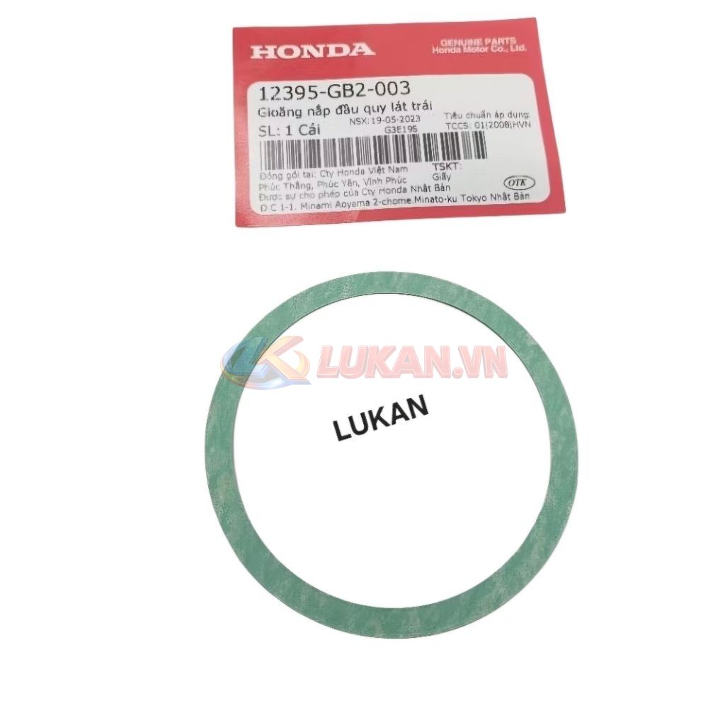 Gioăng, ron nắp cam tròn xe DREAM Thái, Super đời đầu zin 12395-GB2-003 - Ảnh 3