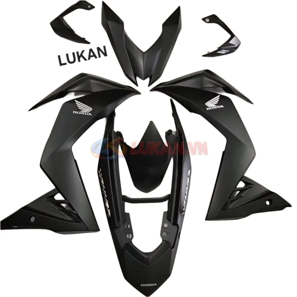 Bộ nhựa dàn áo xe WINNER V1 150 Đen mờ, nhám zin Honda - Ảnh 2