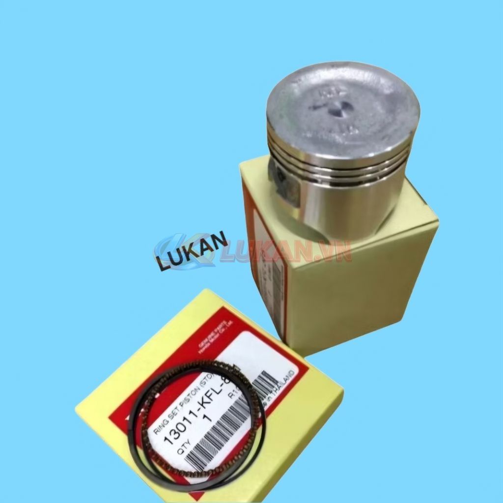 Bộ piston bạc, xéc măng xe WAVE Thái, FUTURE 1... zin Honda 13011-KFL-851, 13101-KFL-505 - Ảnh 2