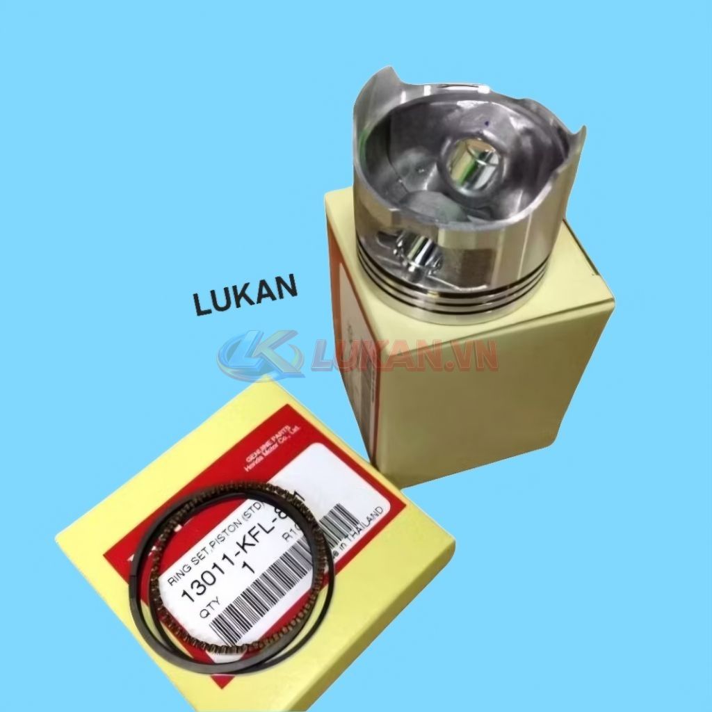 Bộ piston bạc, xéc măng xe WAVE Thái, FUTURE 1... zin Honda 13011-KFL-851, 13101-KFL-505 - Ảnh 3