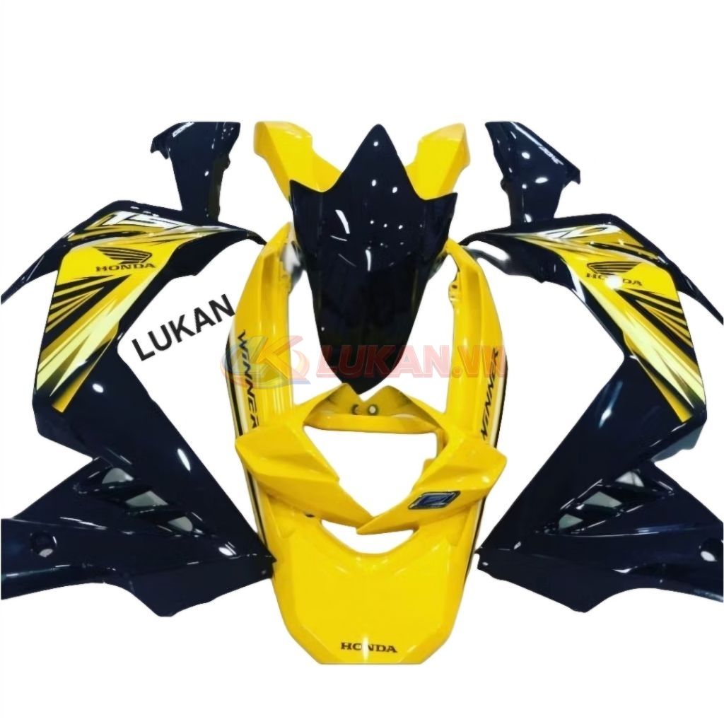 Bộ nhựa dàn áo, võ xe WINNER V1 Vàng đen zin chính hãng - Ảnh 4