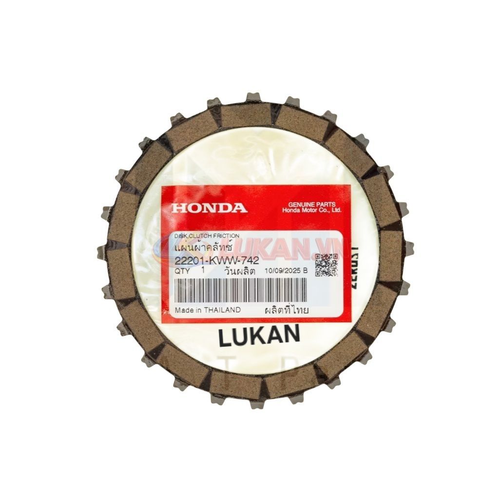 Bộ lá bố nồi côn, ly hợp xe WAVE S110, RSX, BLADE, A110... zin 22201-KWB-601, 22201-KWW-741 - Ảnh 5