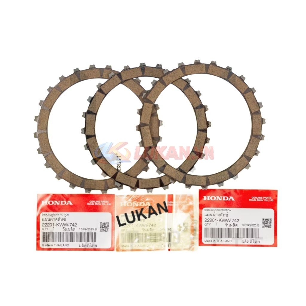 Bộ lá bố nồi côn, ly hợp xe WAVE S110, RSX, BLADE, A110... zin 22201-KWB-601, 22201-KWW-741 - Ảnh 6