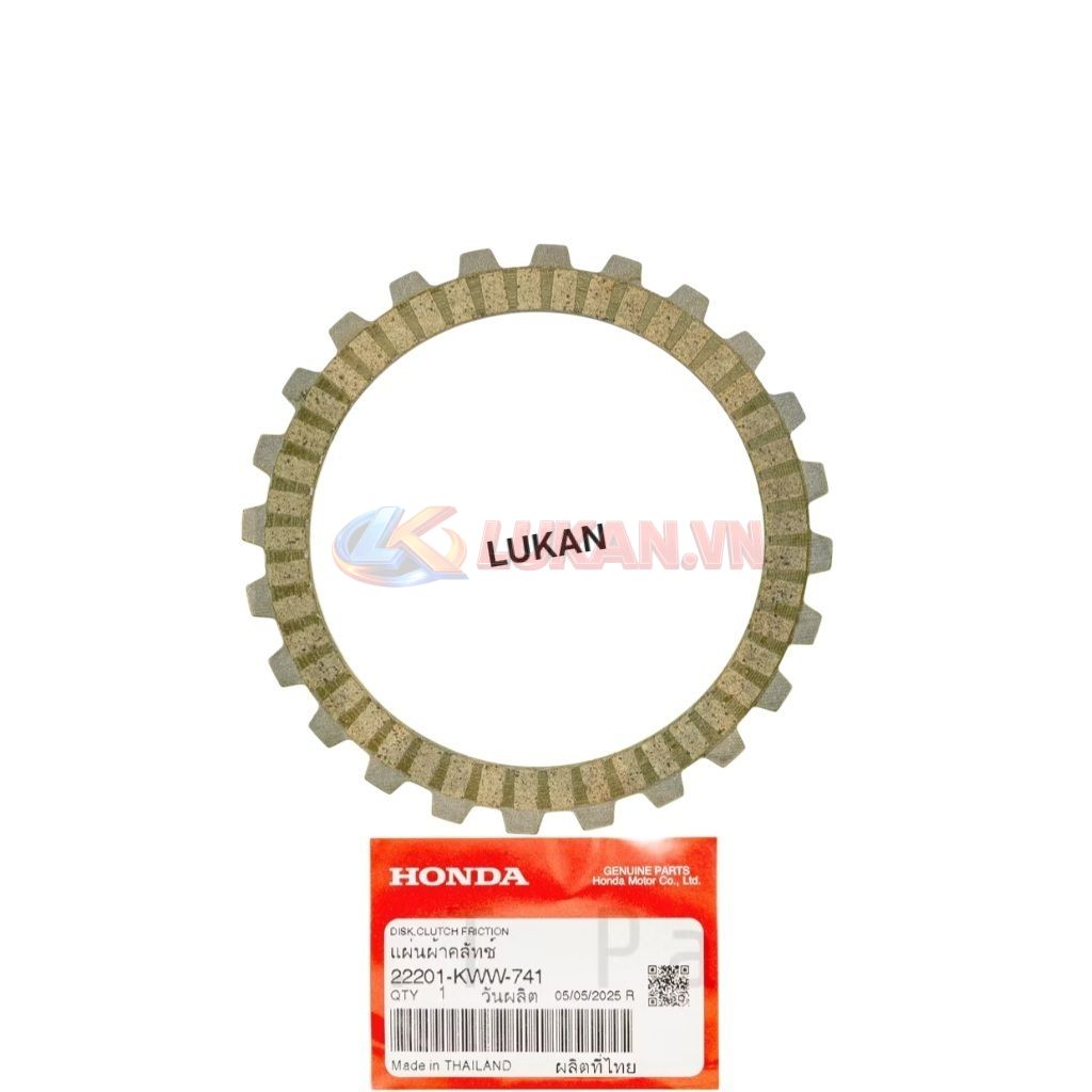 Bộ lá bố nồi côn, ly hợp xe WAVE S110, RSX, BLADE, A110... zin 22201-KWB-601, 22201-KWW-741 - Ảnh 7
