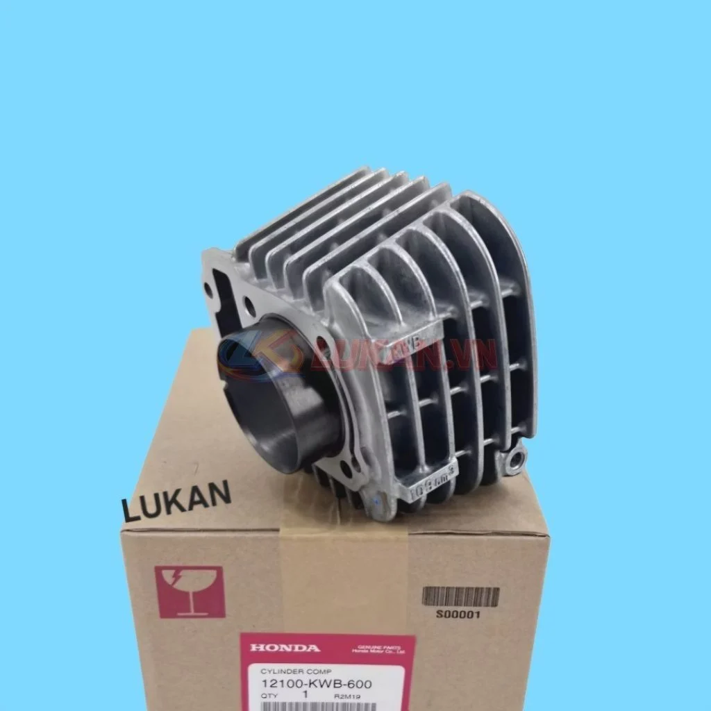 Lòng, nòng hơi xi lanh xe WAVE RSX 110 Fi luôn piston bạc zin Honda 12100-K03-H10, KWB-600 - Ảnh 3