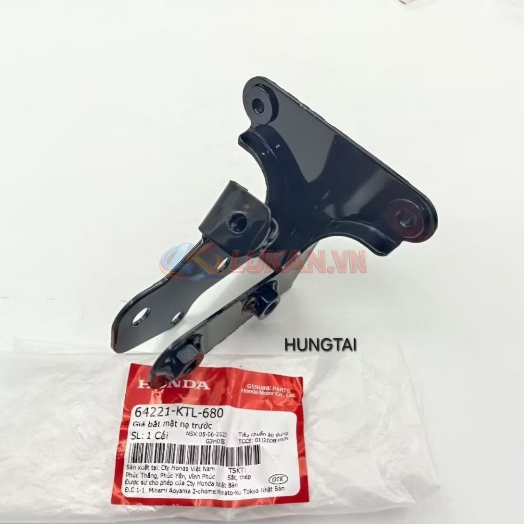 Khung pass nhựa mặt nạ trước WAVE A, ALPHA, RS, S100.... zin Honda 64221-KTL-680 - Ảnh 3