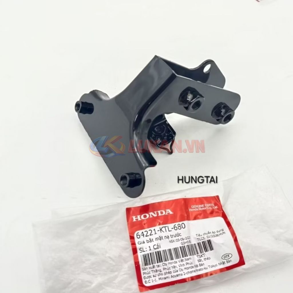 Khung pass nhựa mặt nạ trước WAVE A, ALPHA, RS, S100.... zin Honda 64221-KTL-680
