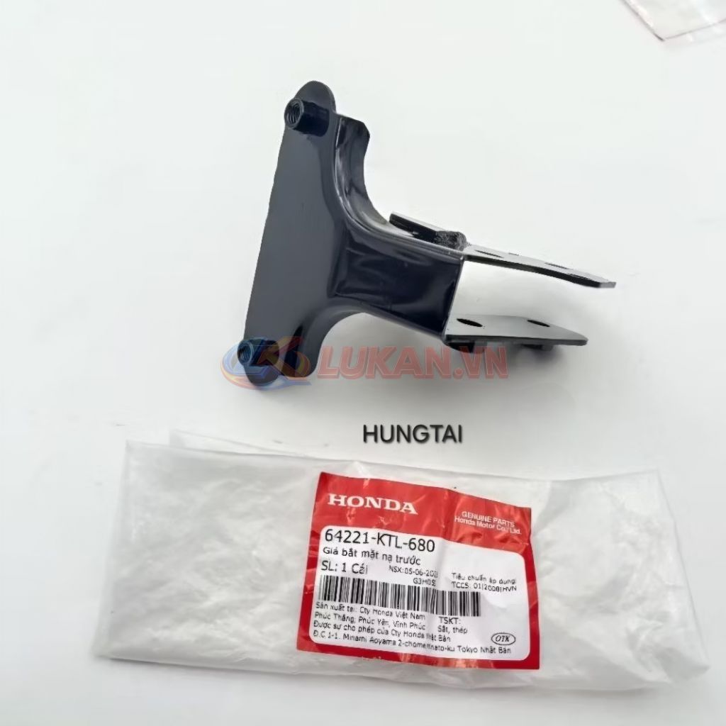 Khung pass nhựa mặt nạ trước WAVE A, ALPHA, RS, S100.... zin Honda 64221-KTL-680 - Ảnh 2