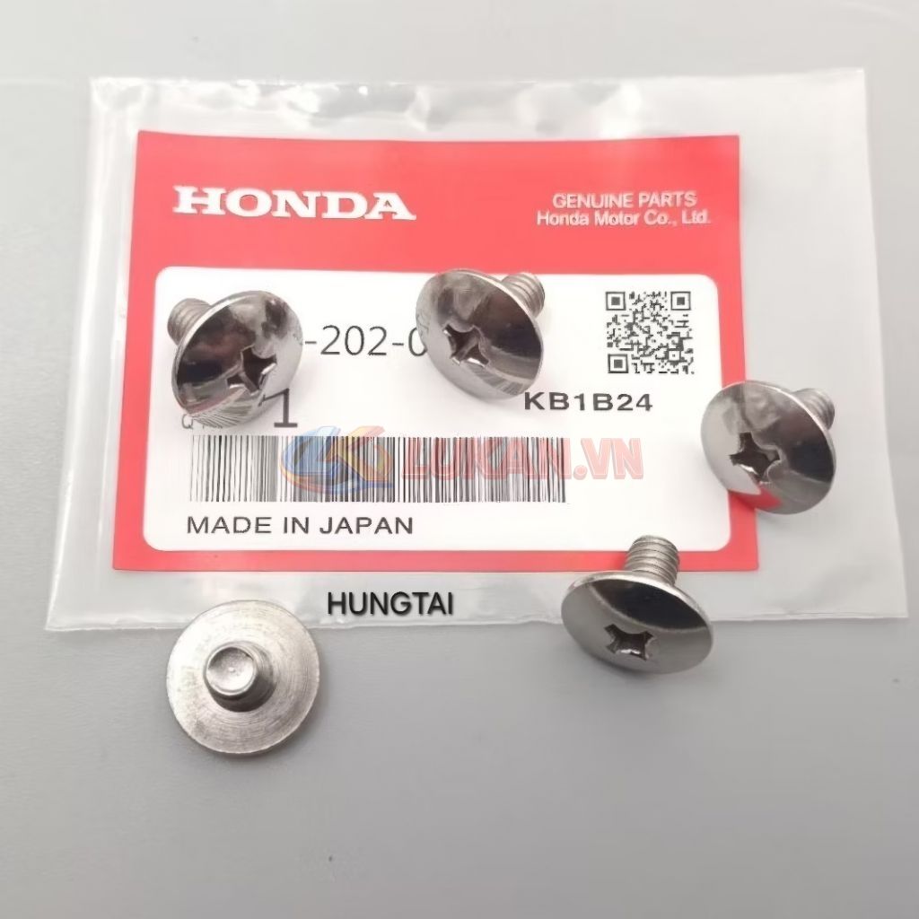 1 ốc vít 6x10 bắt nhựa dàn áo xe WAVE, FUTURE... zin - Ảnh 3