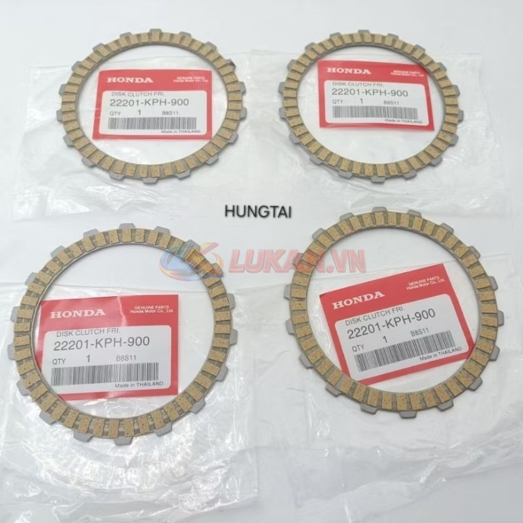 Bộ 4 lá bố nồi côn, ly hợp xe FUTURE 2, NEO, X, WAVE 125... zin Honda thái 22201-KPH-900 - Ảnh 4