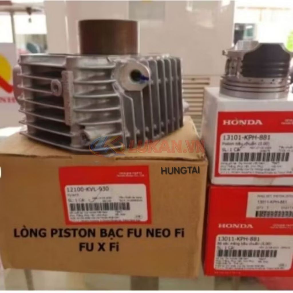 Bộ lòng hơi xi lanh xe FUTURE NEO, X 125 Fi... luôn piston bạc zin - Ảnh 7